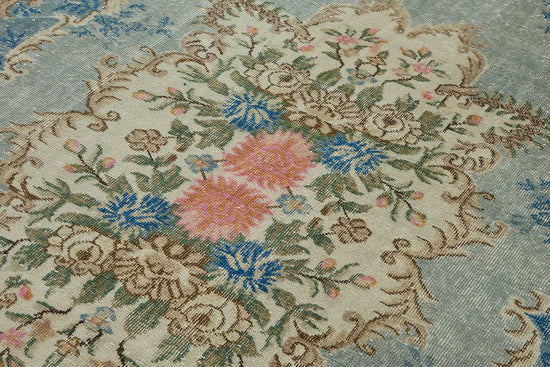 7x10 Hand-Knotted Turkish Vintage Rug - 50821
