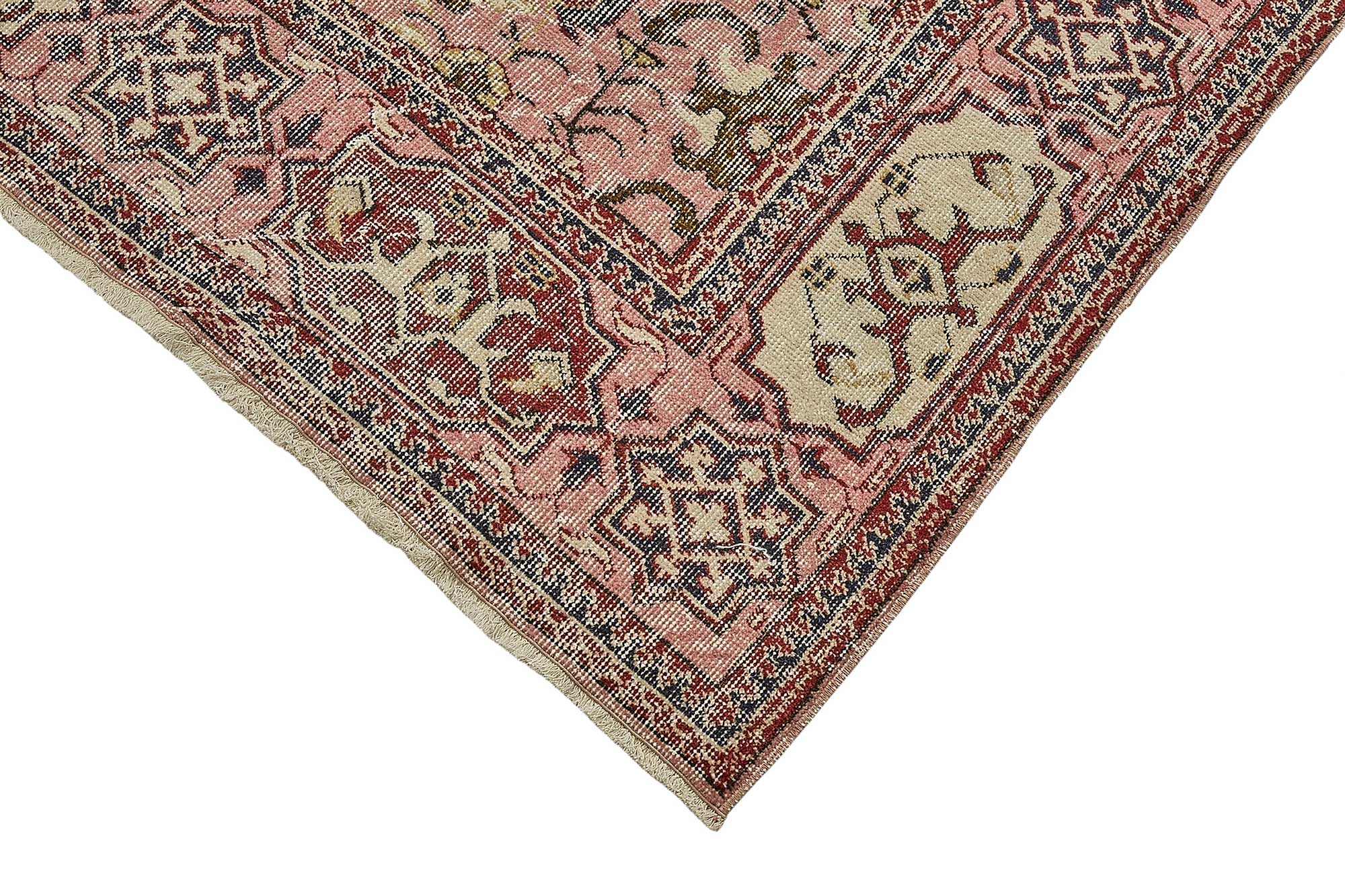 7x10 Hand-Knotted Turkish Vintage Rug - 50822
