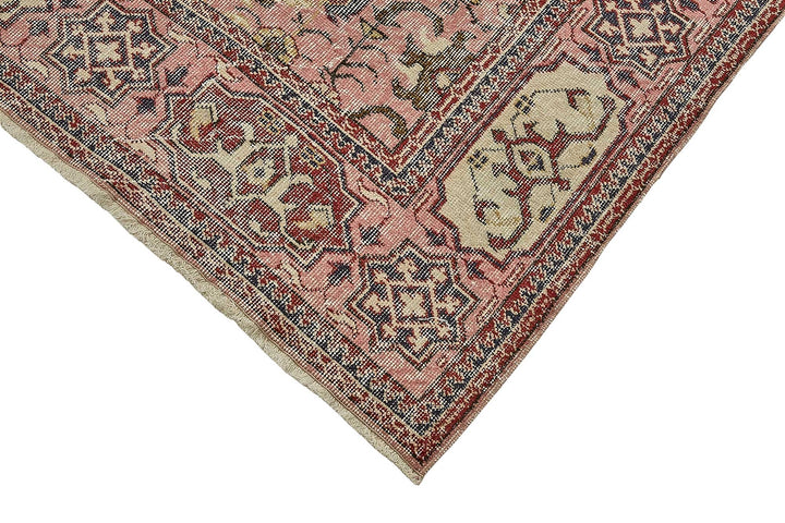 7x10 Hand-Knotted Turkish Vintage Rug - 50822