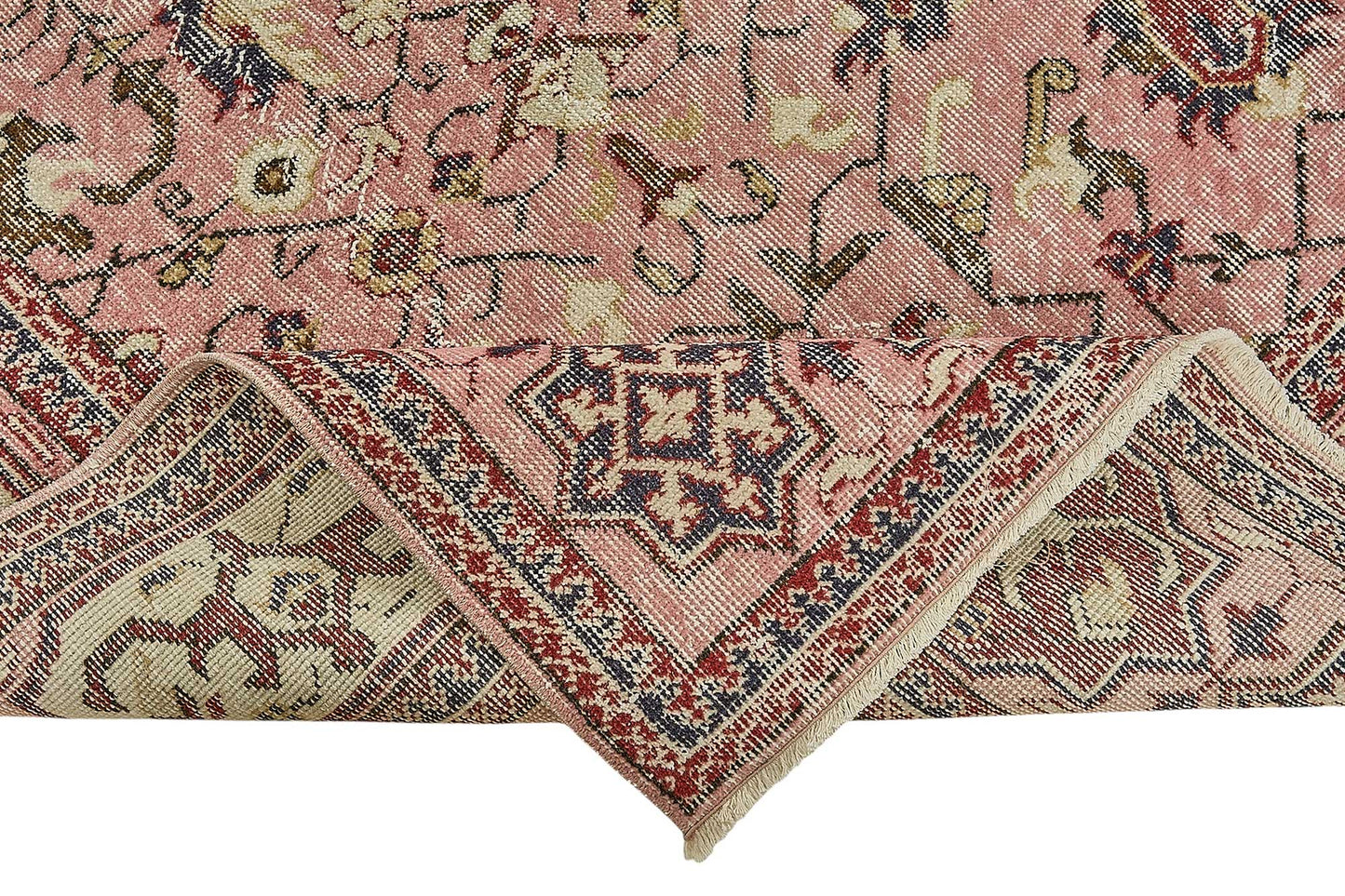 7x10 Hand-Knotted Turkish Vintage Rug - 50822