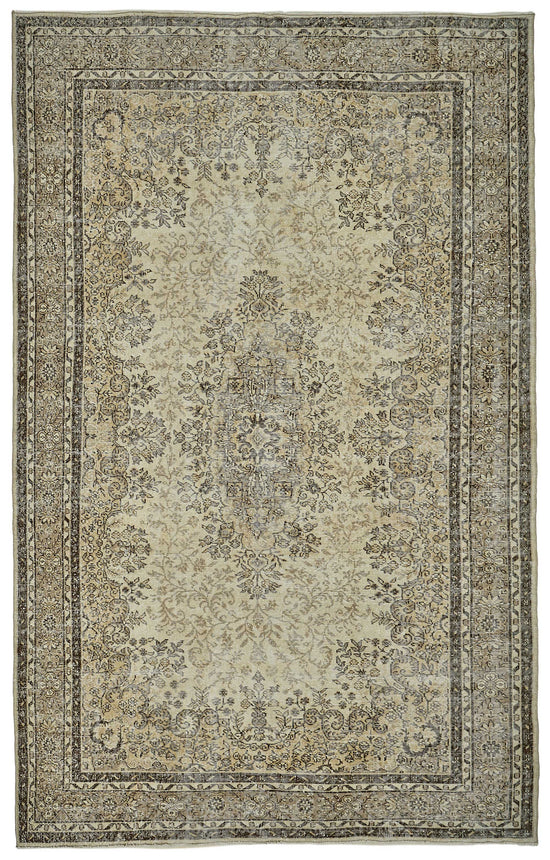7x11 Hand-Knotted Turkish Vintage Rug - 50823