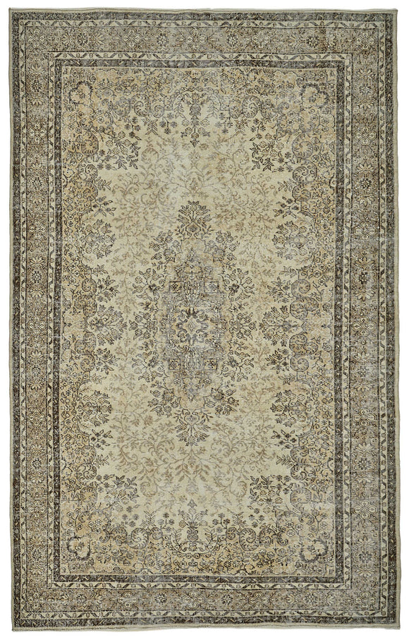 7x11 Hand-Knotted Turkish Vintage Rug - 50823