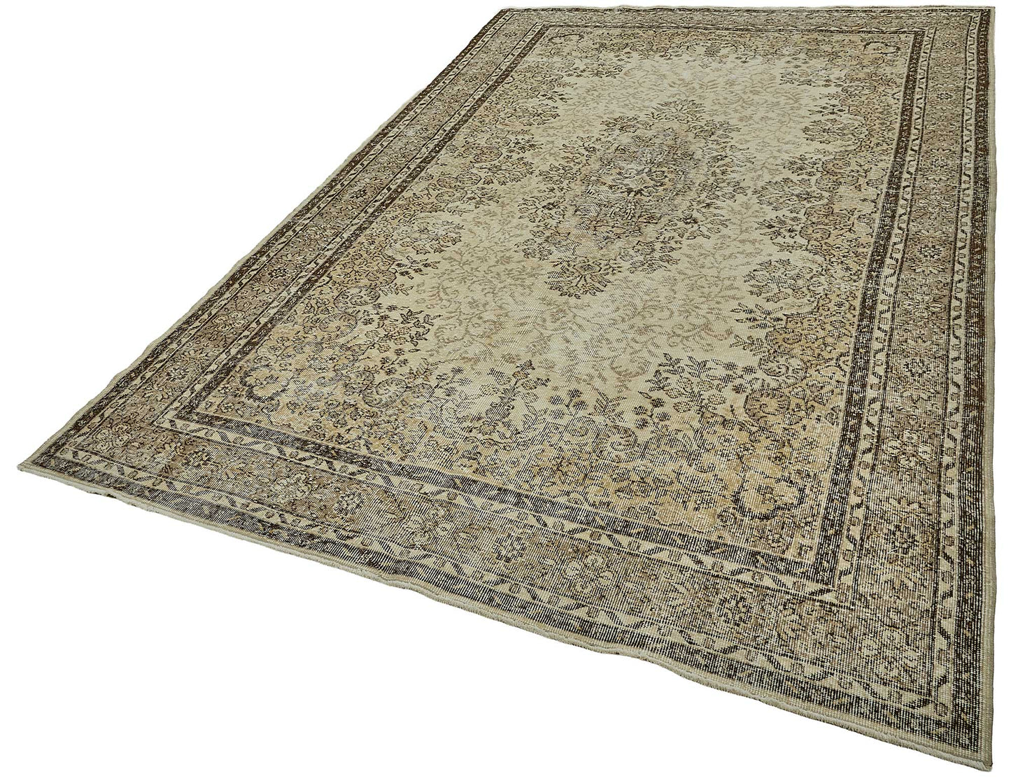 7x11 Hand-Knotted Turkish Vintage Rug - 50823