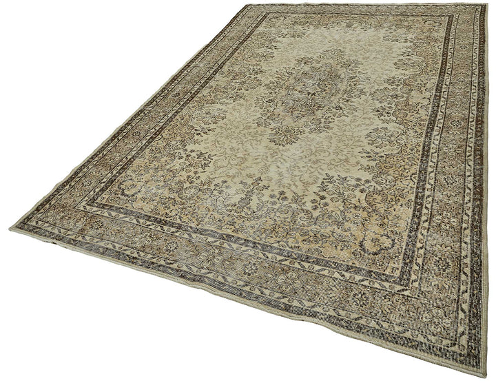 7x11 Hand-Knotted Turkish Vintage Rug - 50823
