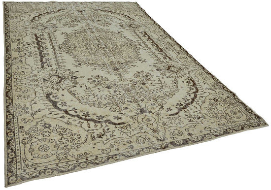 7x10 Hand-Knotted Turkish Vintage Rug - 50824