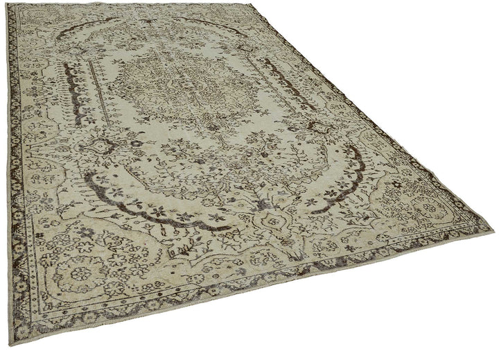 7x10 Hand-Knotted Turkish Vintage Rug - 50824