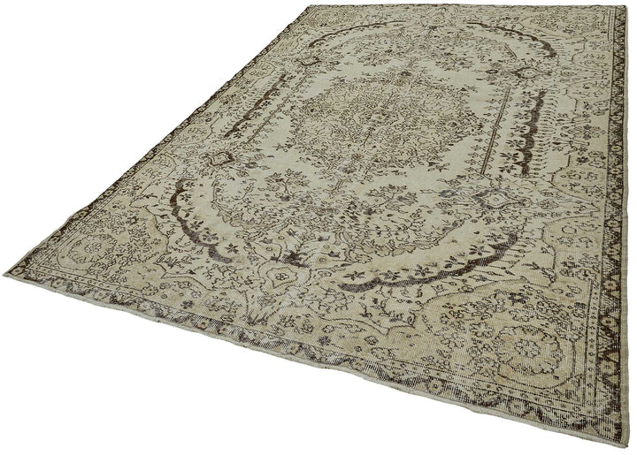 7x10 Hand-Knotted Turkish Vintage Rug - 50824