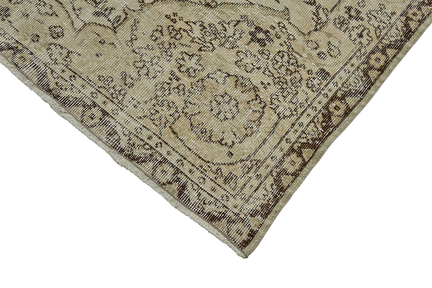 7x10 Hand-Knotted Turkish Vintage Rug - 50824