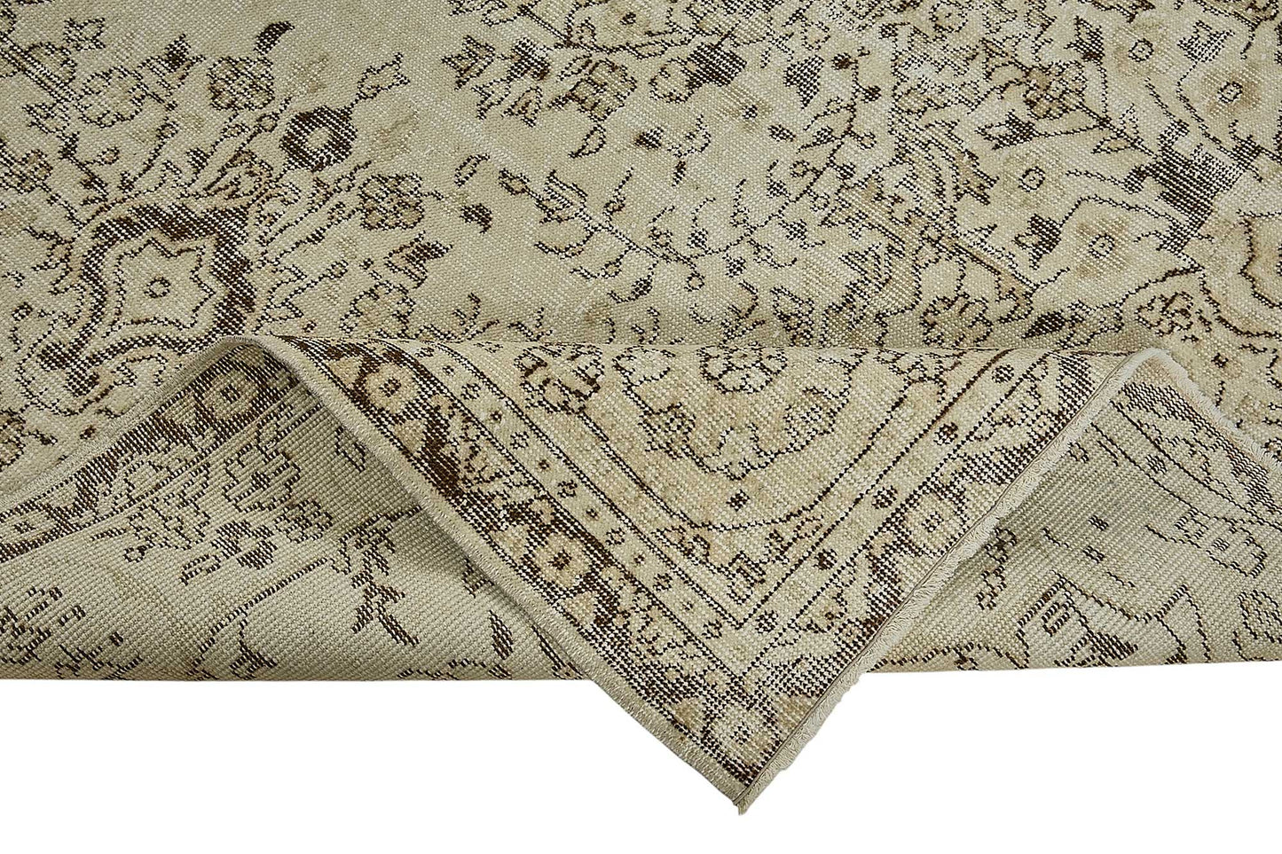 7x10 Hand-Knotted Turkish Vintage Rug - 50824
