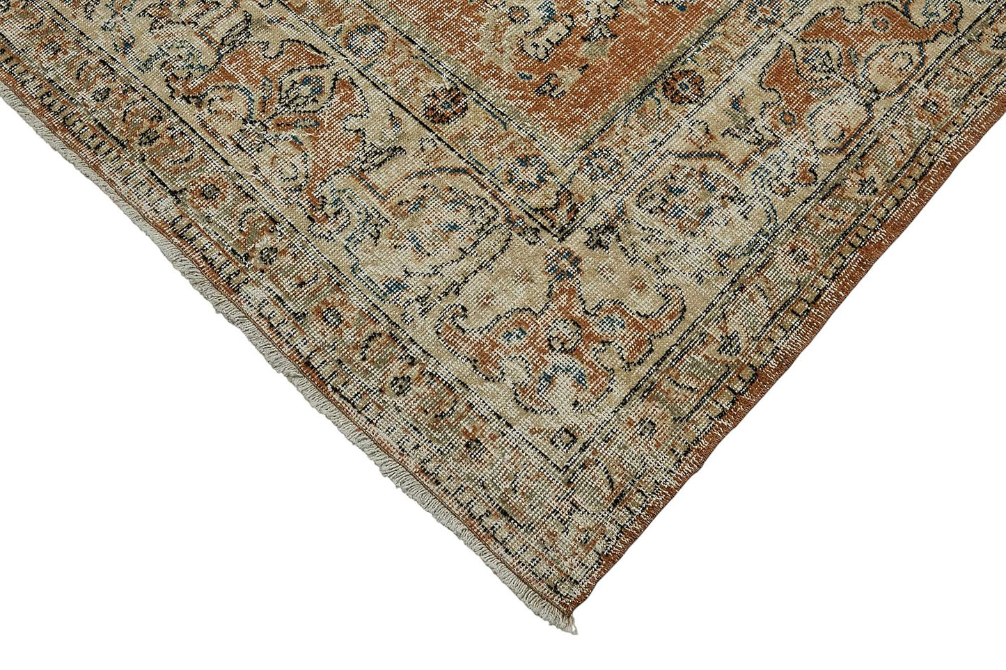 7x10 Hand-Knotted Turkish Vintage Rug - 50825