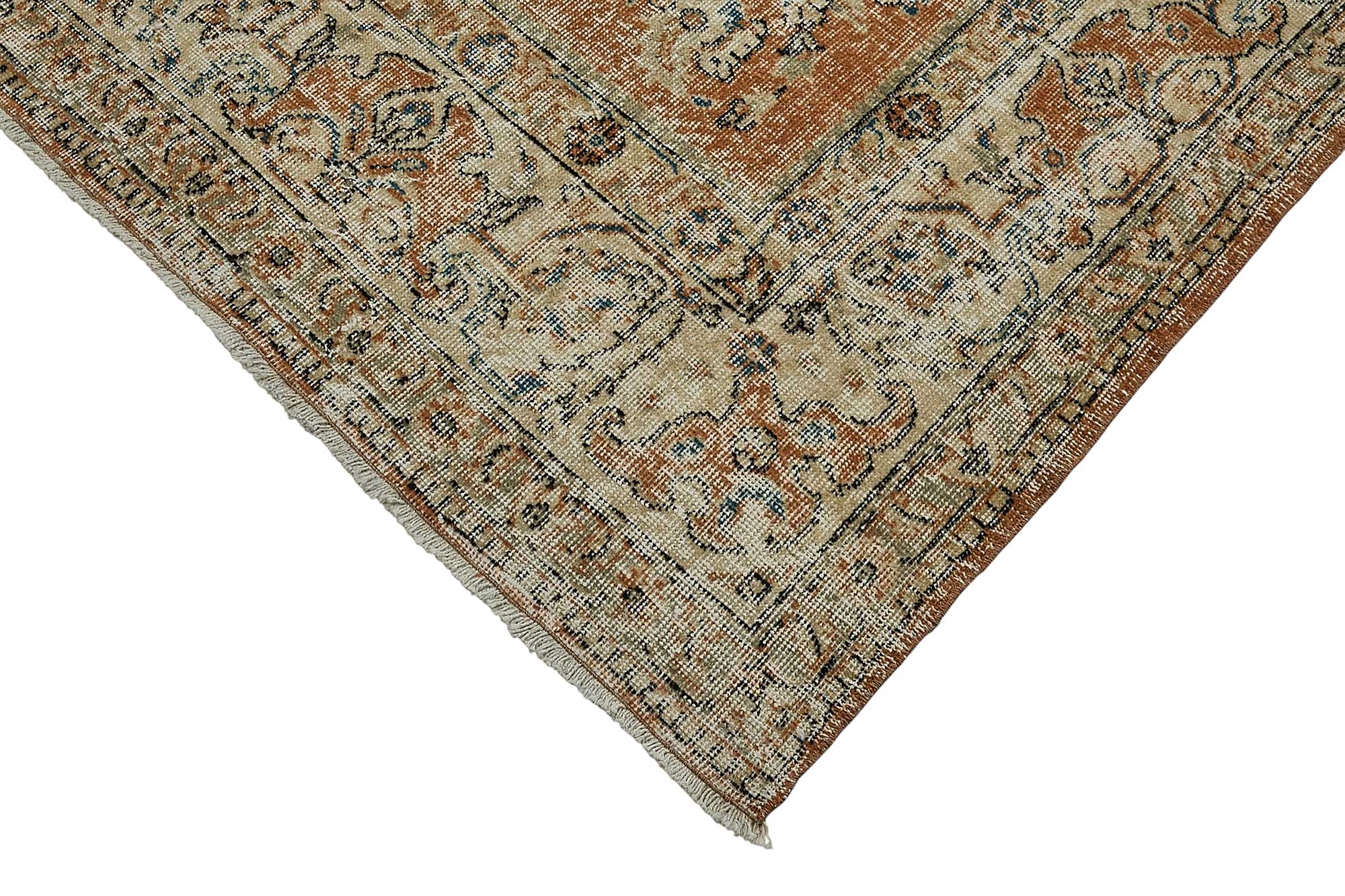 7x10 Hand-Knotted Turkish Vintage Rug - 50825