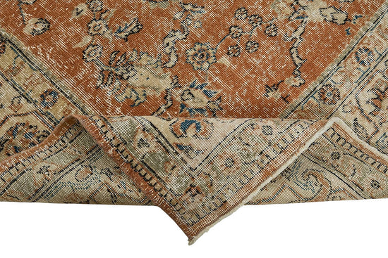 7x10 Hand-Knotted Turkish Vintage Rug - 50825