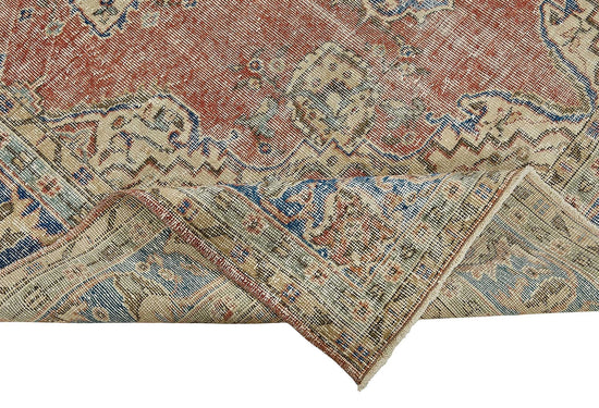 7x10 Hand-Knotted Turkish Vintage Rug - 50826