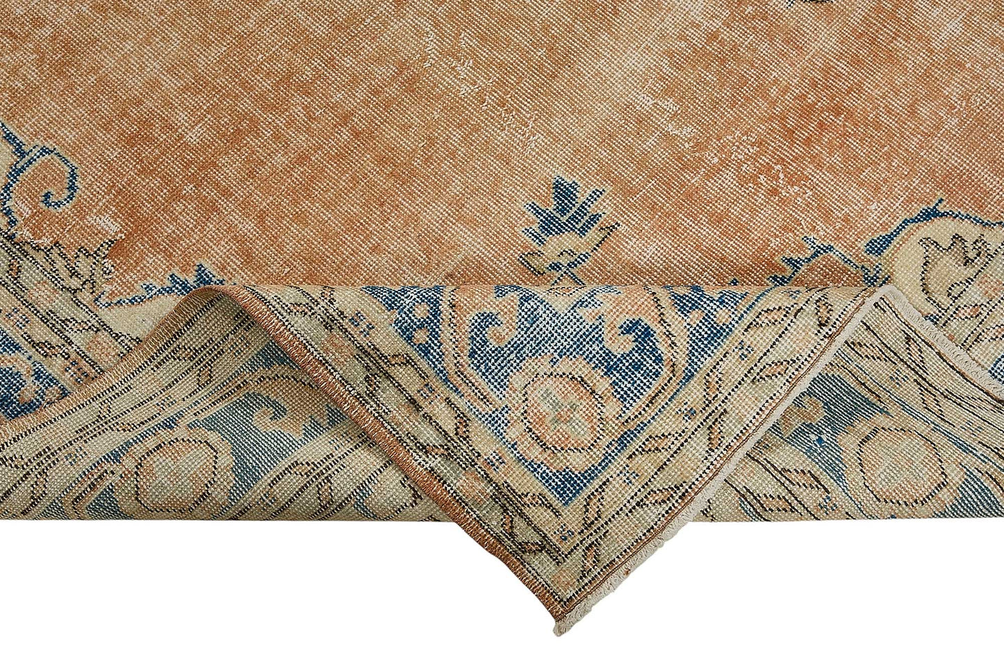 7x10 Hand-Knotted Turkish Vintage Rug - 50827