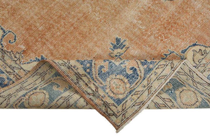 7x10 Hand-Knotted Turkish Vintage Rug - 50827