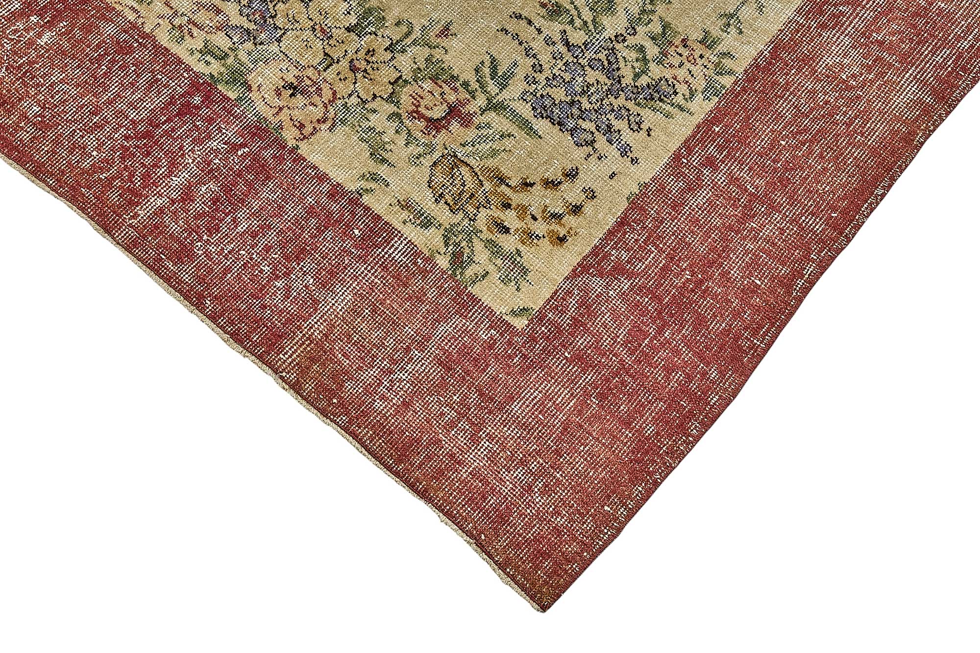 7x10 Hand-Knotted Turkish Vintage Rug - 50828