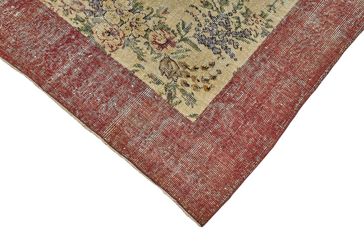7x10 Hand-Knotted Turkish Vintage Rug - 50828