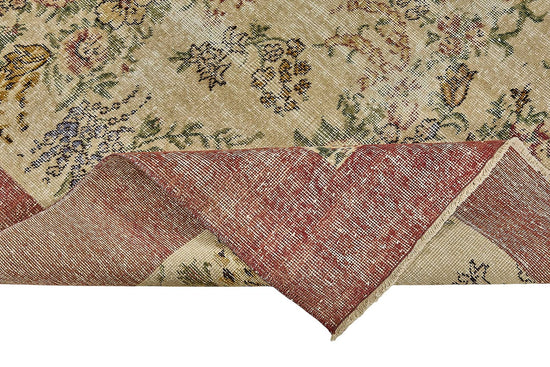 7x10 Hand-Knotted Turkish Vintage Rug - 50828