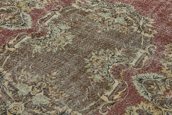 7x10 Hand-Knotted Turkish Vintage Rug - 50829
