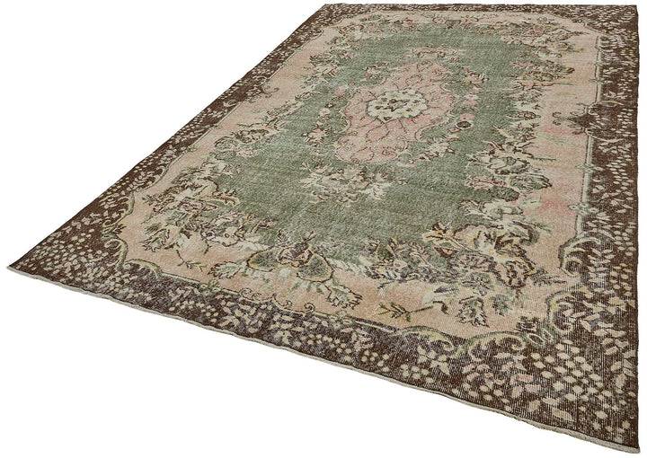 7x10 Hand-Knotted Turkish Vintage Rug - 50830