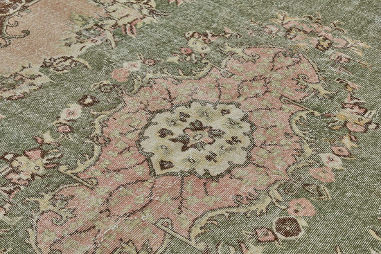 7x10 Hand-Knotted Turkish Vintage Rug - 50830