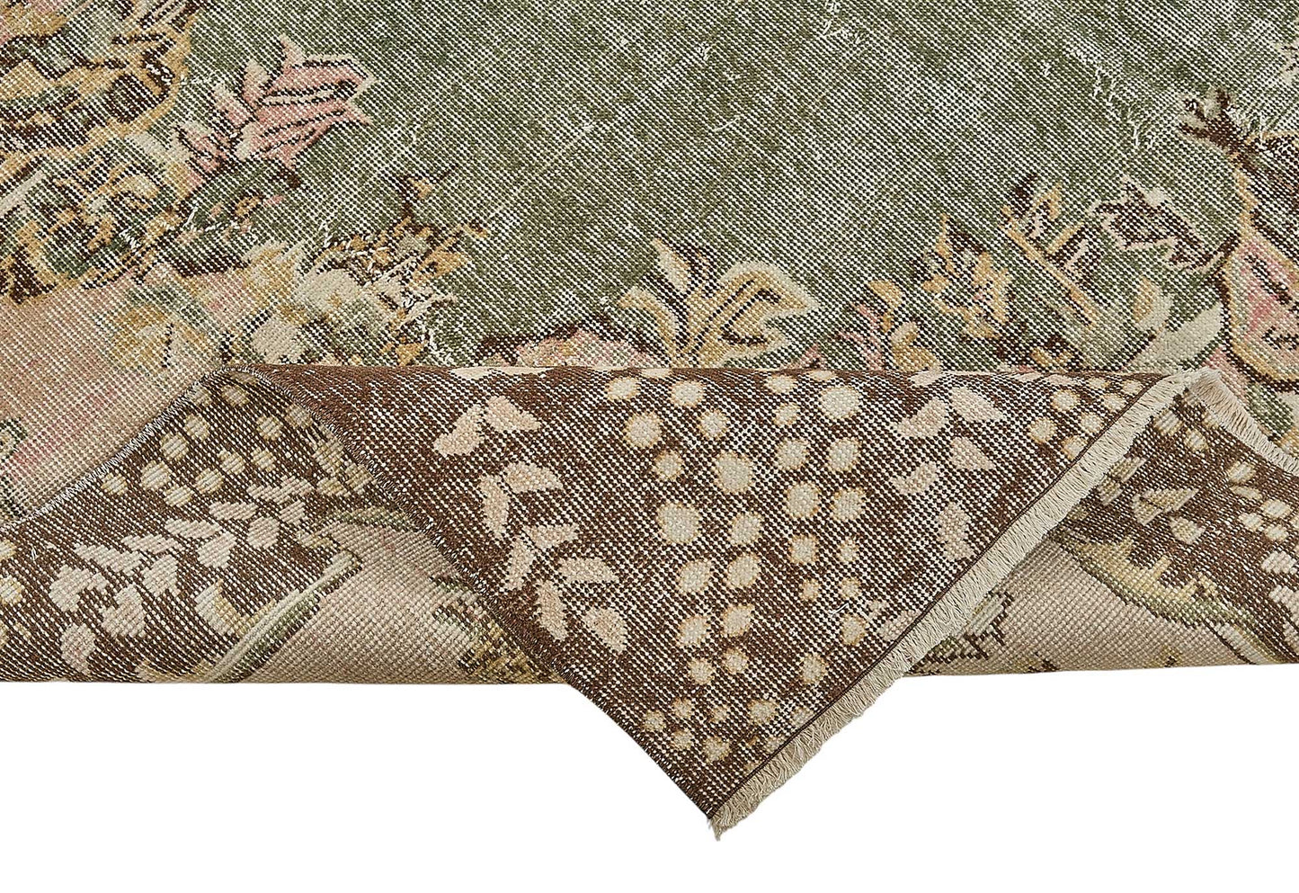 7x10 Hand-Knotted Turkish Vintage Rug - 50830