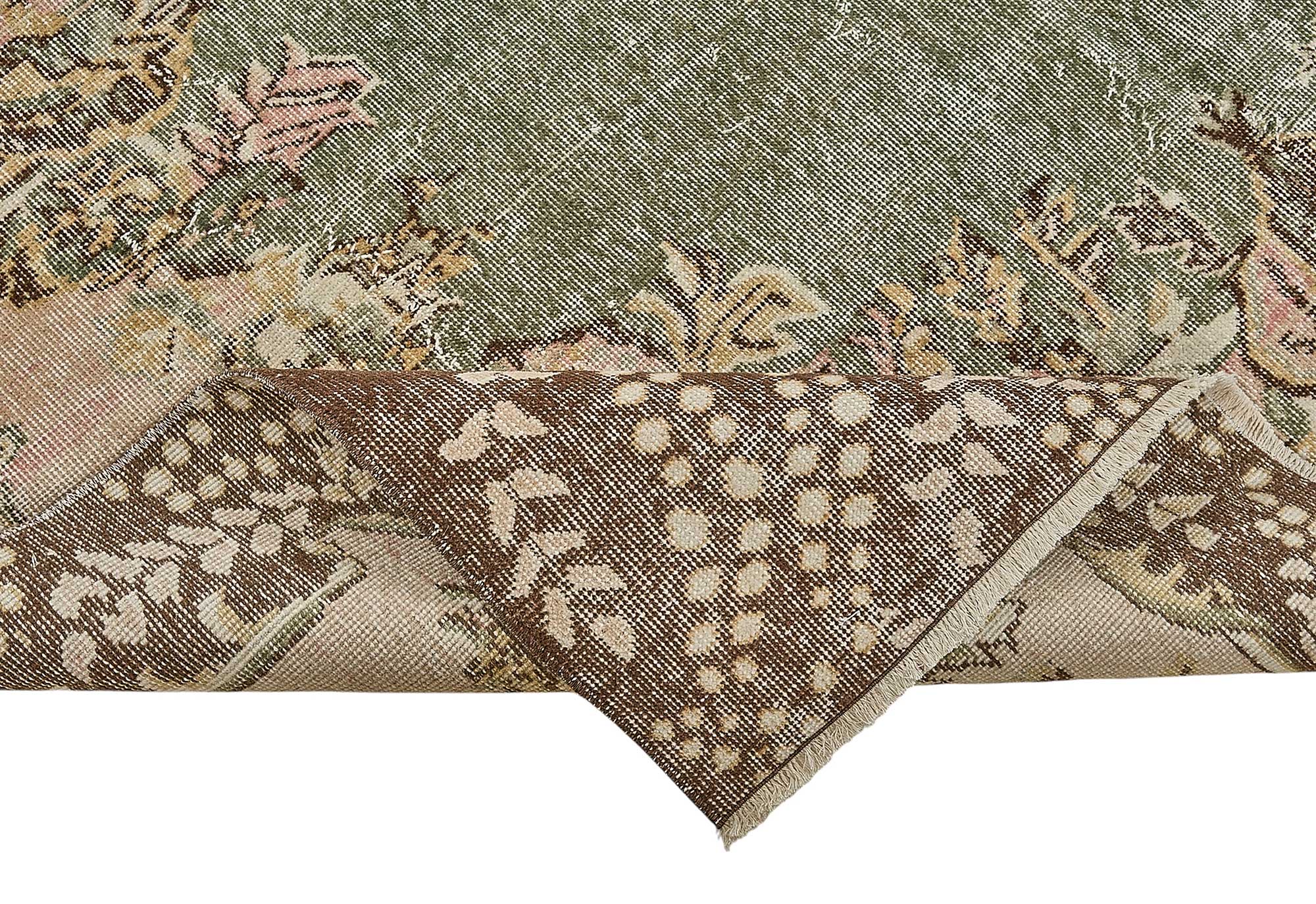 7x10 Hand-Knotted Turkish Vintage Rug - 50830