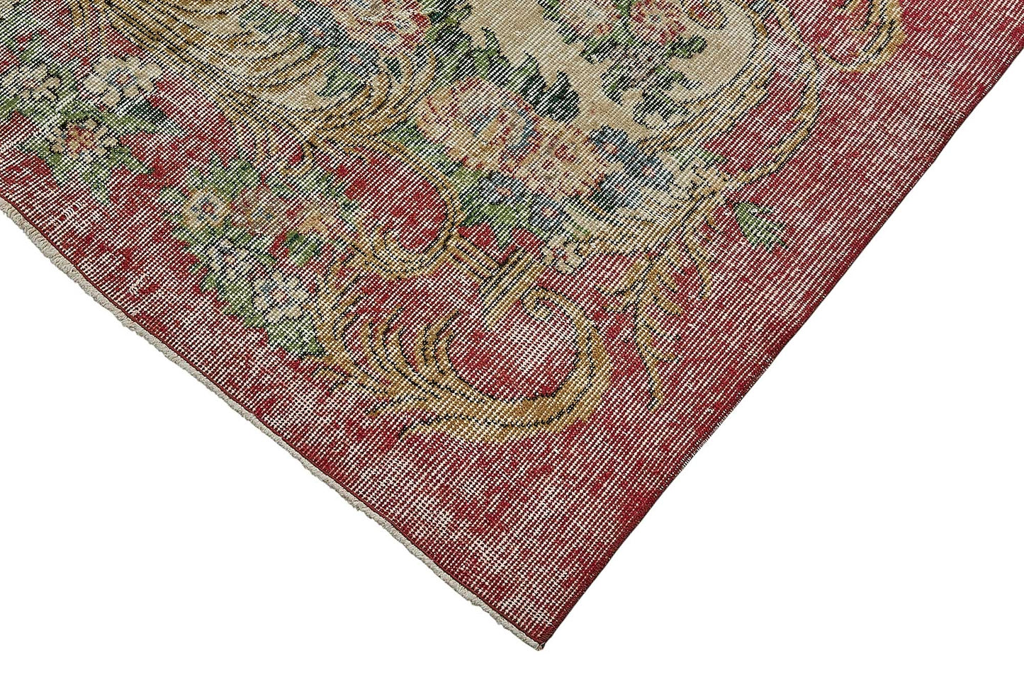 7x10 Hand-Knotted Turkish Vintage Rug - 50831