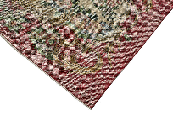 7x10 Hand-Knotted Turkish Vintage Rug - 50831