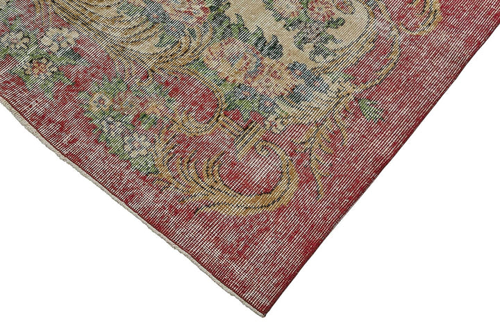 7x10 Hand-Knotted Turkish Vintage Rug - 50831