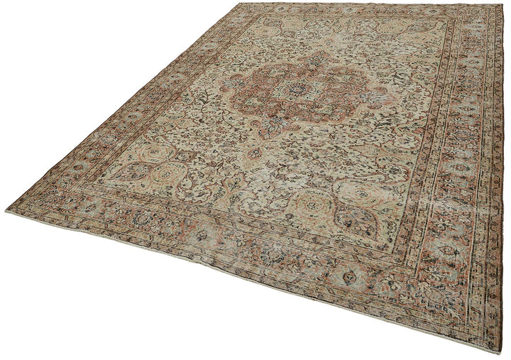 7x10 Hand-Knotted Turkish Vintage Rug - 50832