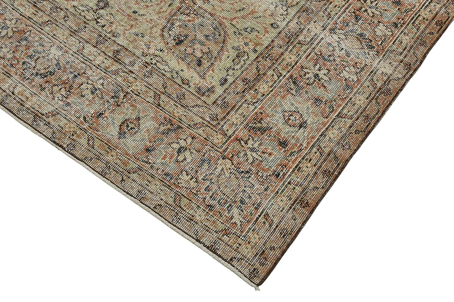 7x10 Hand-Knotted Turkish Vintage Rug - 50832