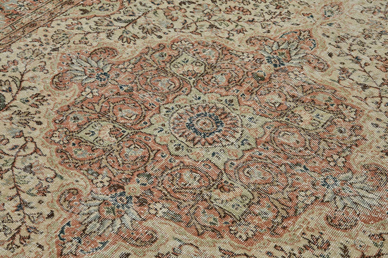 7x10 Hand-Knotted Turkish Vintage Rug - 50832