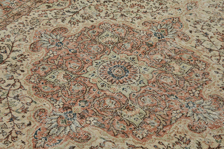 7x10 Hand-Knotted Turkish Vintage Rug - 50832