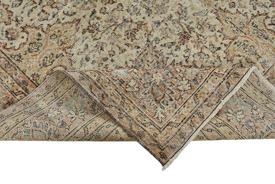 7x10 Hand-Knotted Turkish Vintage Rug - 50832
