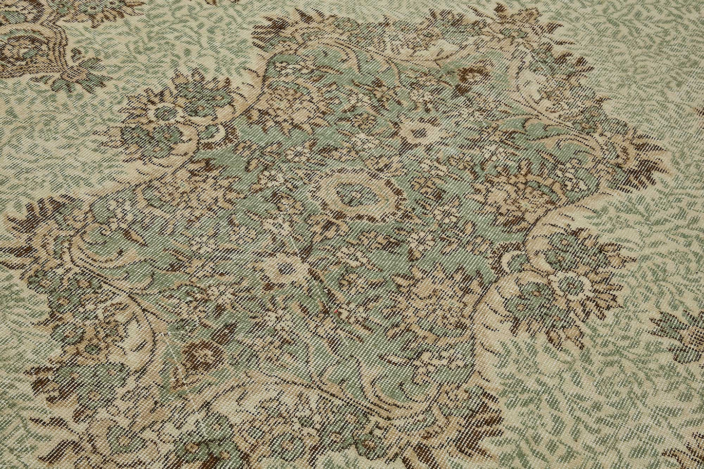 7x10 Hand-Knotted Turkish Vintage Rug - 50833