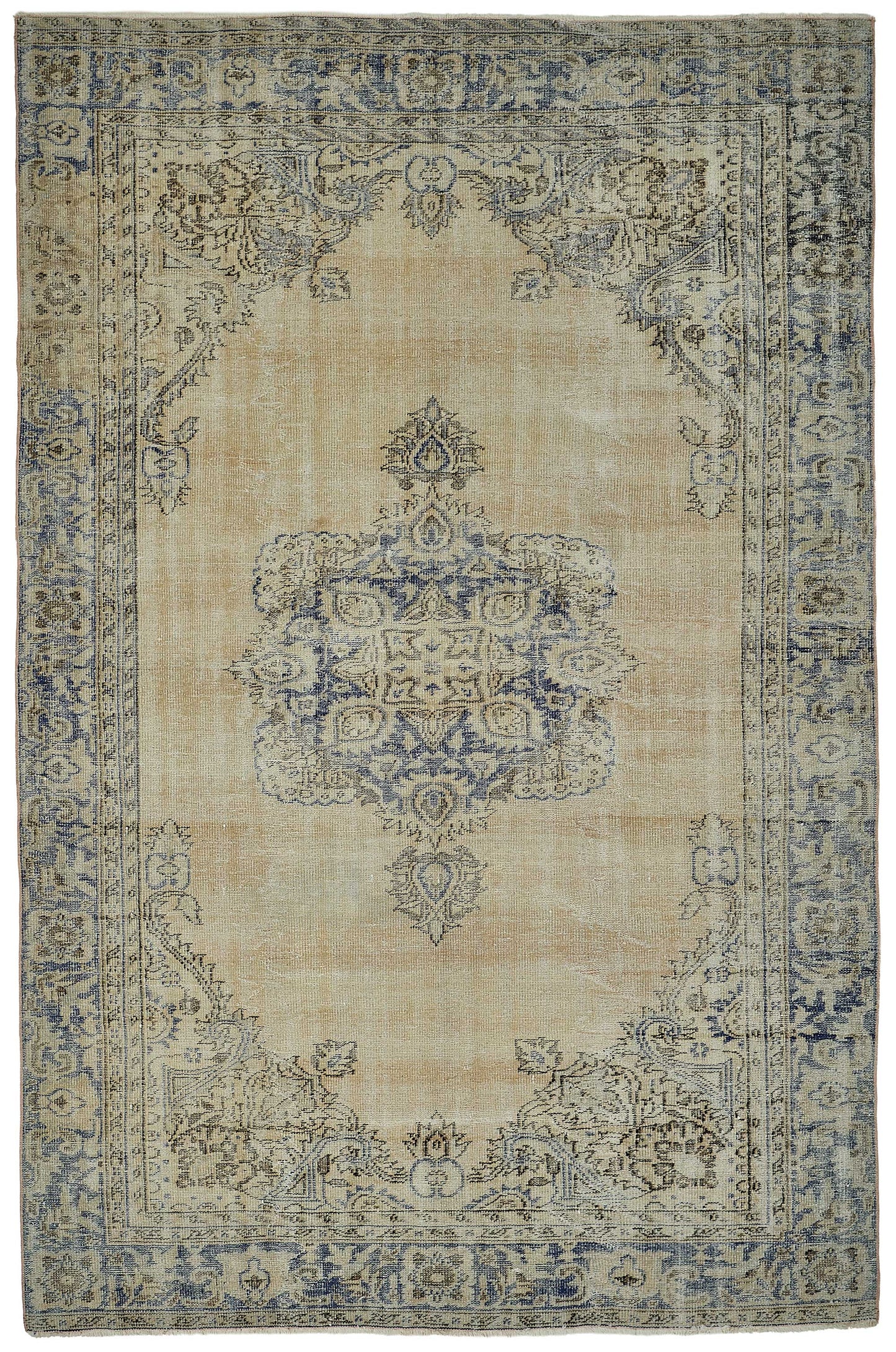 7x11 Hand-Knotted Turkish Vintage Rug - 50834