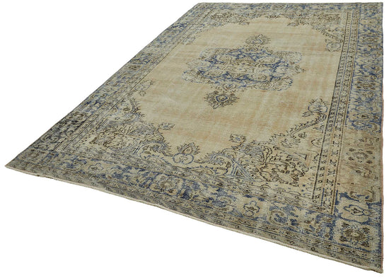 7x11 Hand-Knotted Turkish Vintage Rug - 50834