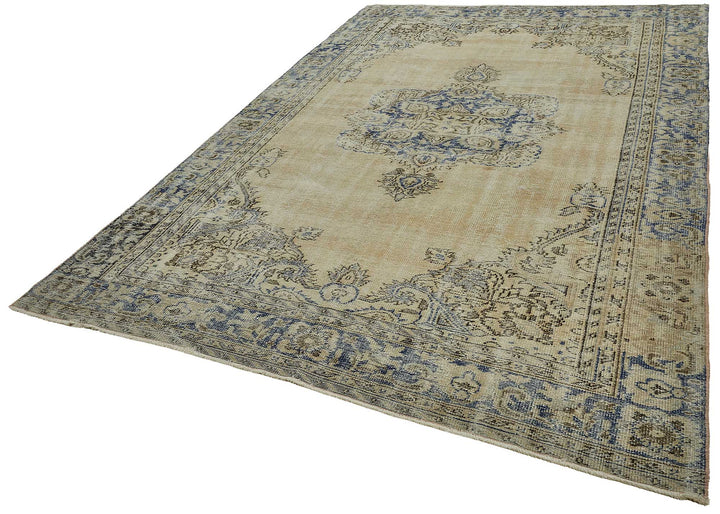 7x11 Hand-Knotted Turkish Vintage Rug - 50834