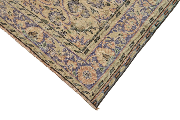 7x10 Hand-Knotted Turkish Vintage Rug - 50835