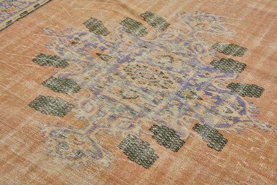 7x10 Hand-Knotted Turkish Vintage Rug - 50835