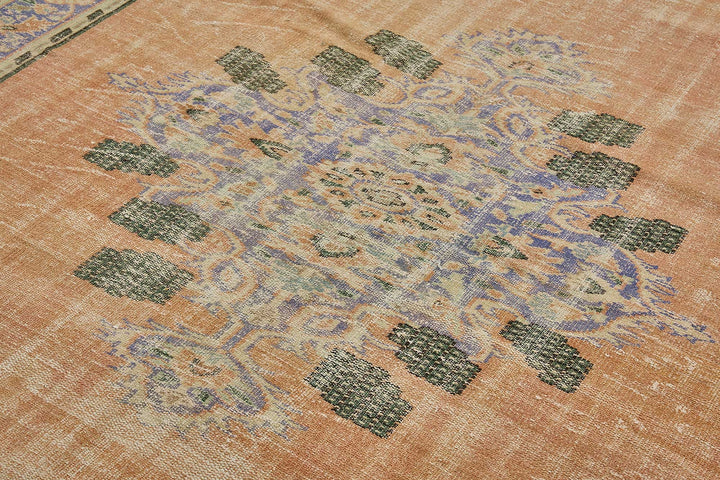 7x10 Hand-Knotted Turkish Vintage Rug - 50835
