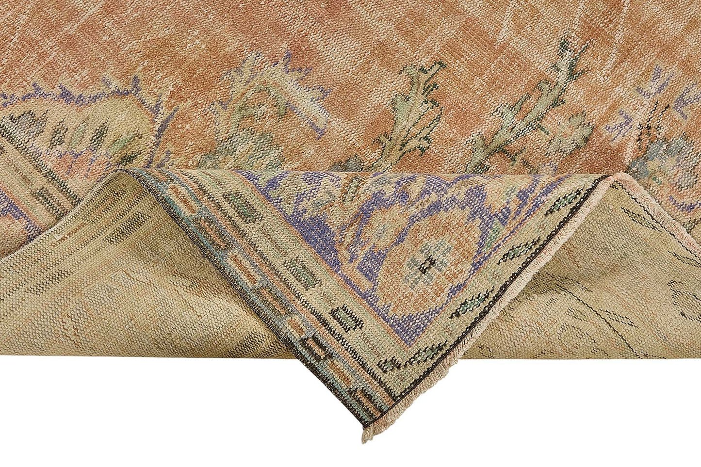 7x10 Hand-Knotted Turkish Vintage Rug - 50835