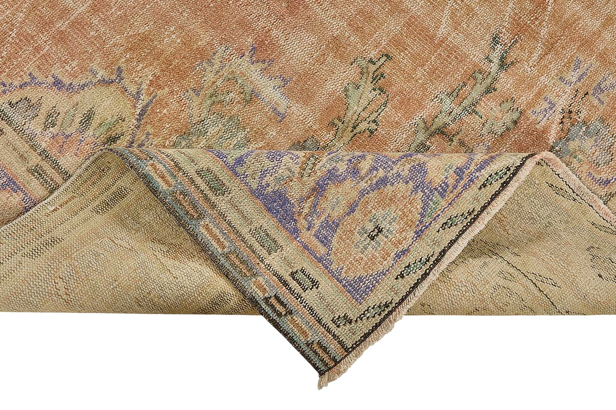 7x10 Hand-Knotted Turkish Vintage Rug - 50835