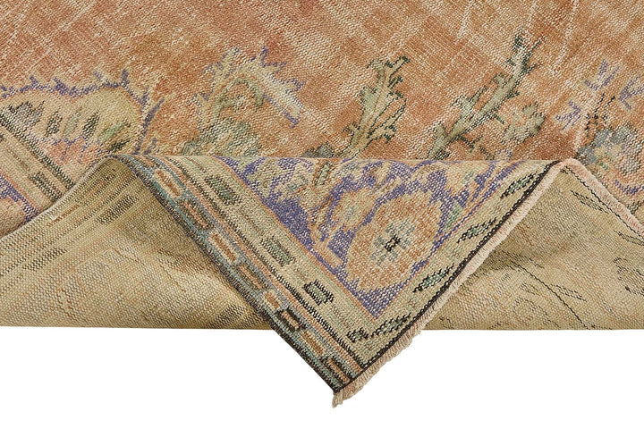 7x10 Hand-Knotted Turkish Vintage Rug - 50835