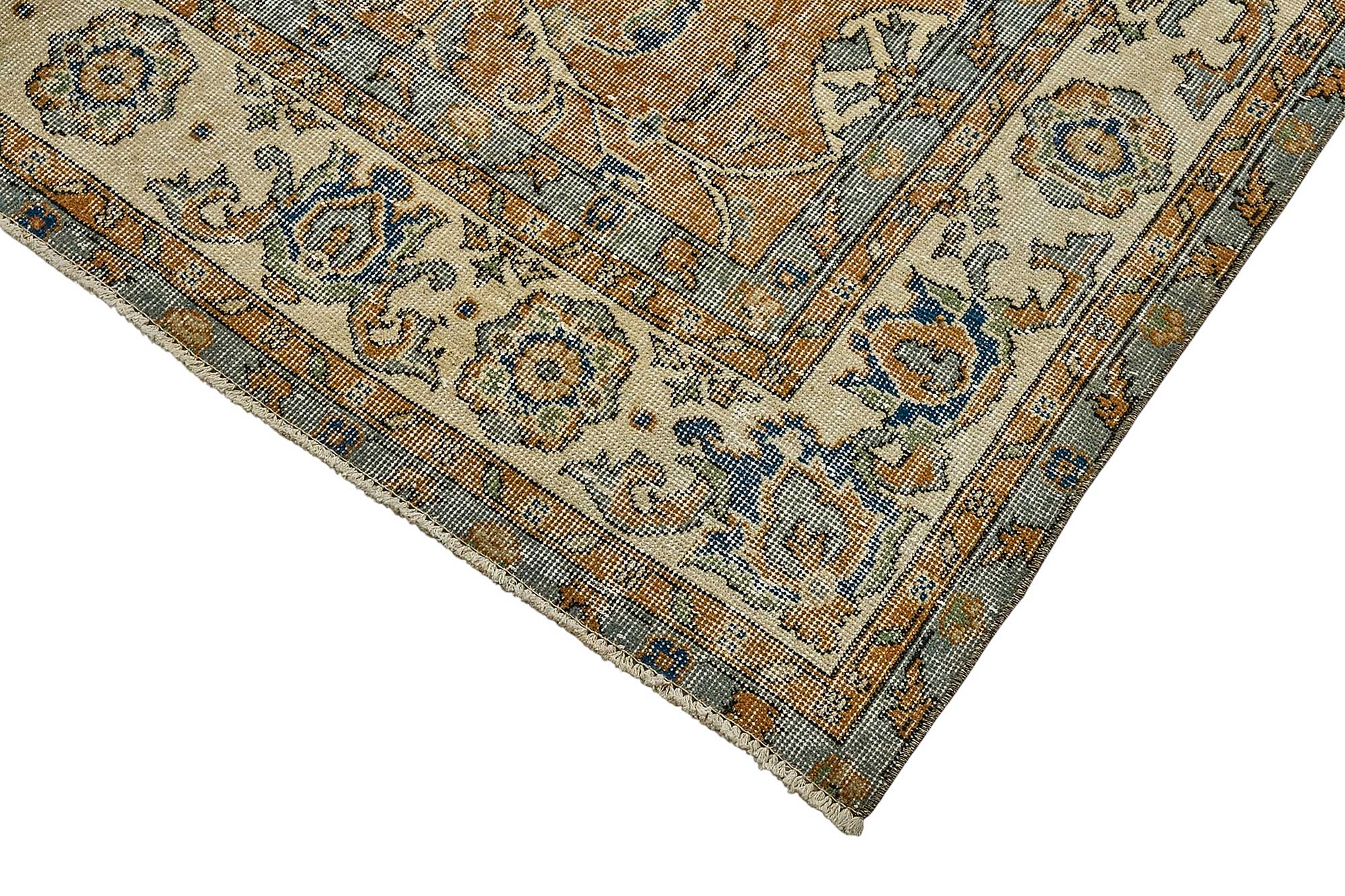 7x10 Hand-Knotted Turkish Vintage Rug - 50836