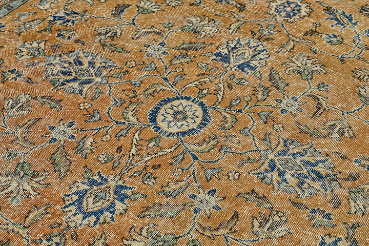 7x10 Hand-Knotted Turkish Vintage Rug - 50836