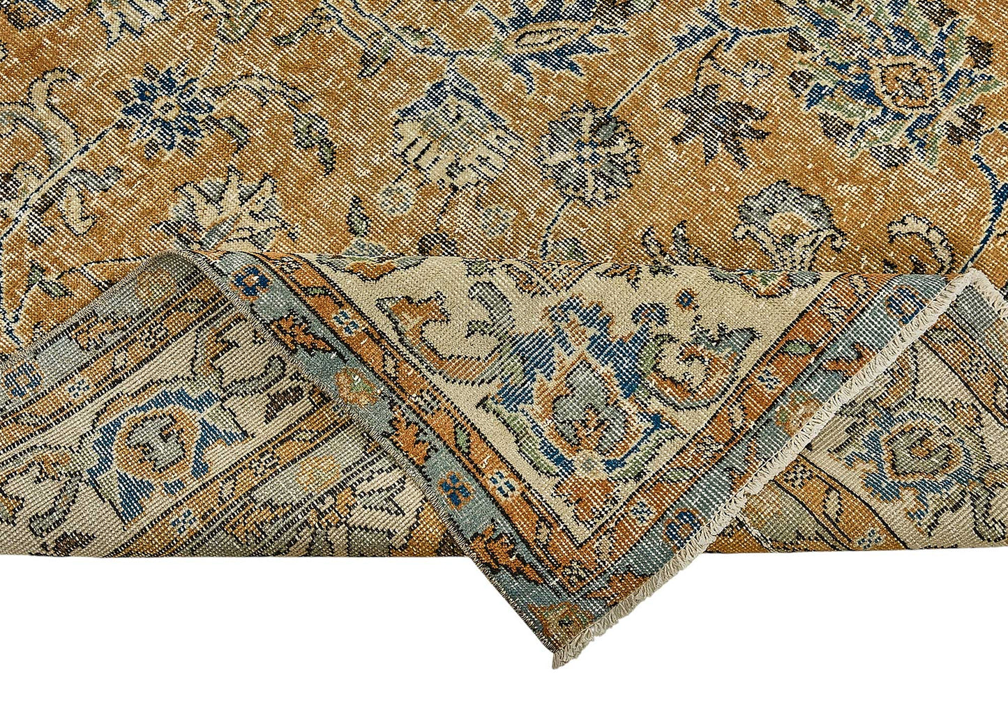 7x10 Hand-Knotted Turkish Vintage Rug - 50836