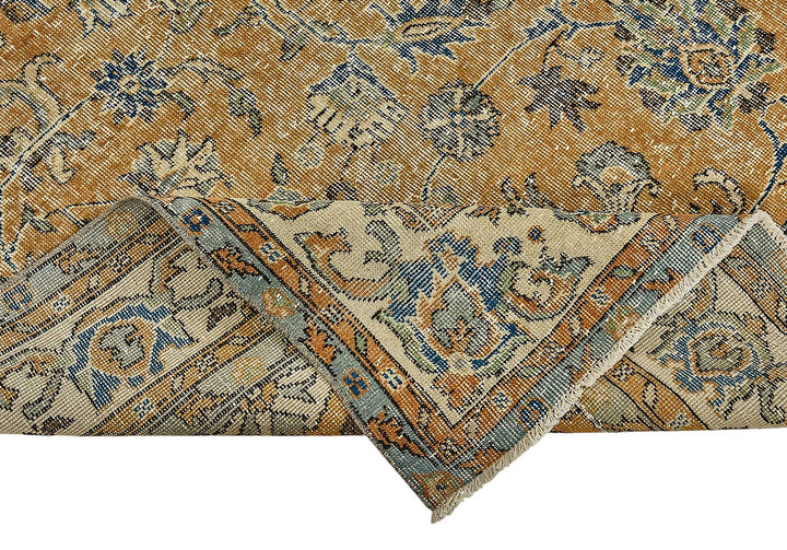 7x10 Hand-Knotted Turkish Vintage Rug - 50836