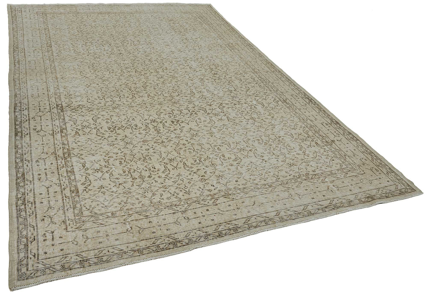 7x10 Hand-Knotted Turkish Vintage Rug - 50838
